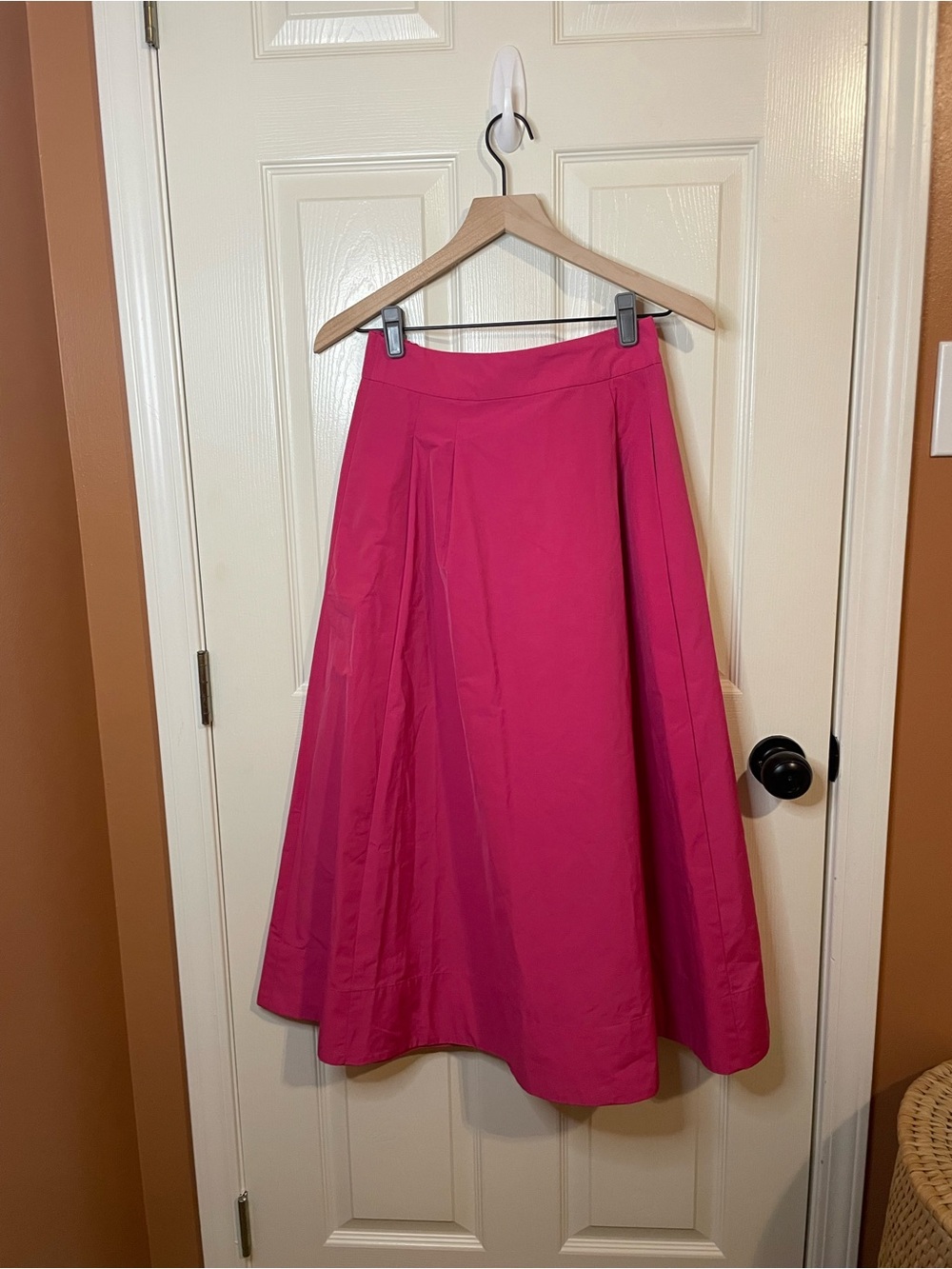 Boden Isabella Taffeta Midi Skirt in Cherry Jam Size 6 NWT - Picture 5 of 11